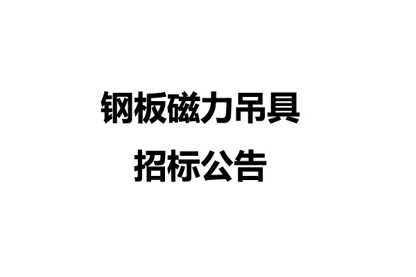 钢板磁力吊具招标公告